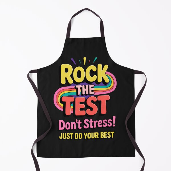 Item preview, Rock The Test: Don't Stress, Just Do Your Best! Motivational School Vibes designed and sold by elynne9.