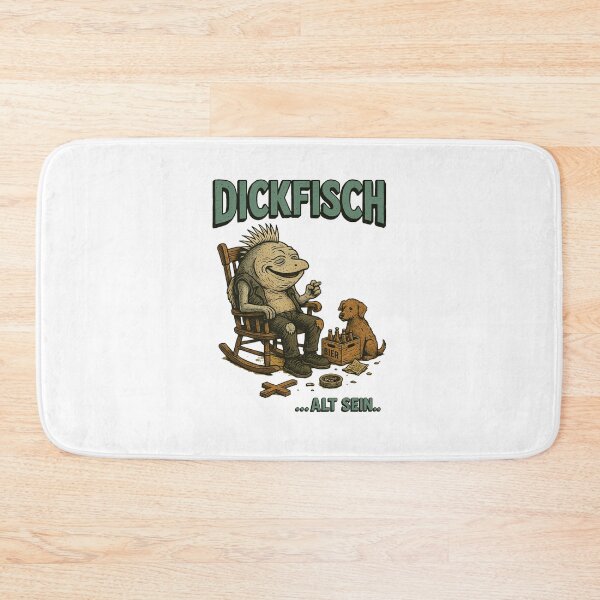 Item preview, Fat fish in a rocking chair, "...being old..." designed and sold by DickfischWear.