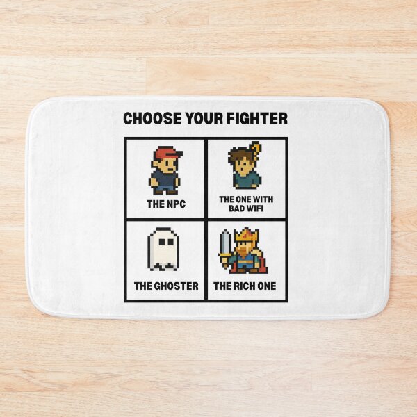 Item preview, Choose Your Fighter Pixel Meme designed and sold by Loot Locker.