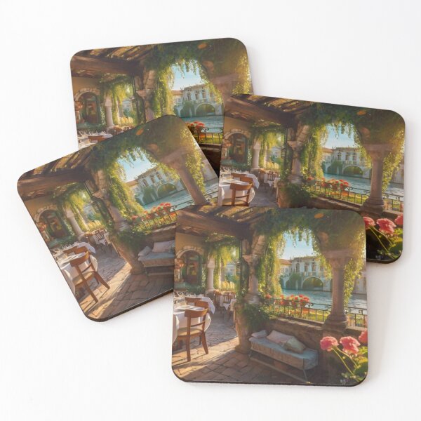 Item preview, A Magical Dining Retreat with a City and Canal View designed and sold by BlareBlare.