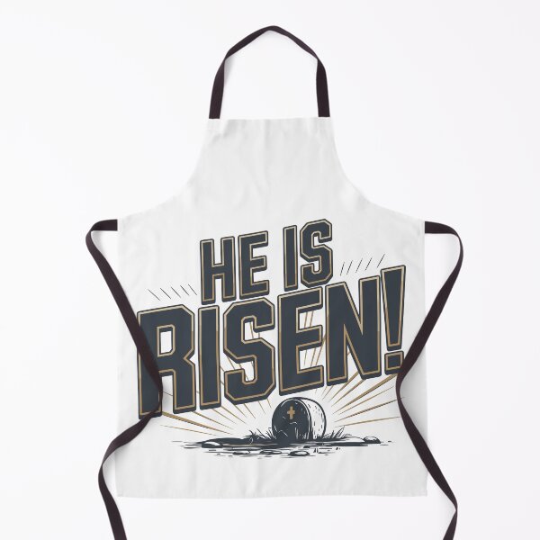 Item preview, He Is Risen! – Powerful Christian Easter Design with Tomb and Bold Message designed and sold by HahaHandlesHub.