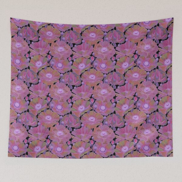 Item preview, Celestial Poppies - Bubblegum Pink designed and sold by Carina Parry Studios.