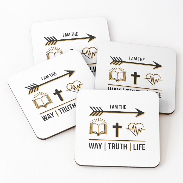 Item preview, I Am the Way, Truth, and Life – Minimalist Christian Easter Design with Arrow, Cross, and Heart designed and sold by HahaHandlesHub.