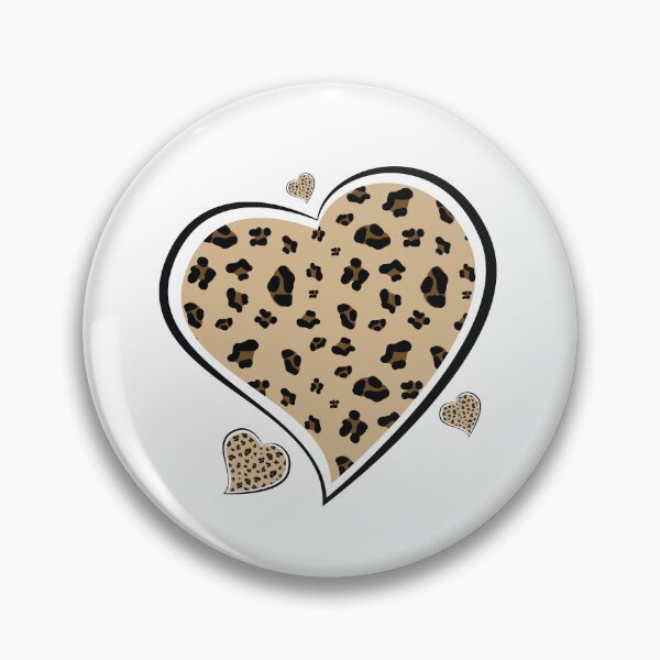 Item preview, Leopard heart pattern designed and sold by Wolagno.