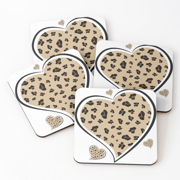 Item preview, Leopard heart pattern designed and sold by Wolagno.