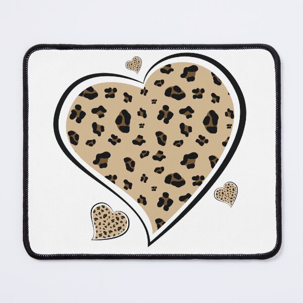 Item preview, Leopard heart pattern designed and sold by Wolagno.