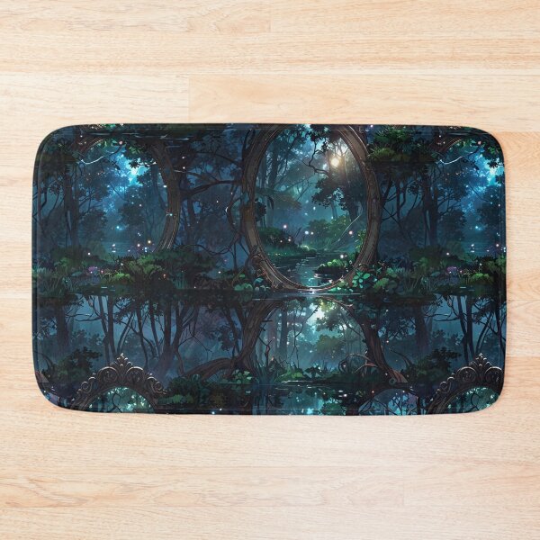 Item preview, Enchanted Forest Scene with Mystical Mirrors designed and sold by CoolPixels.