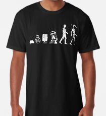 Droids Evolution T Shirt, Robots Freaky Geeky Gift Ideas Long T-Shirt