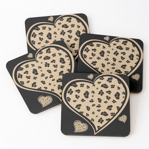 Item preview, Leopard heart pattern designed and sold by Wolagno.