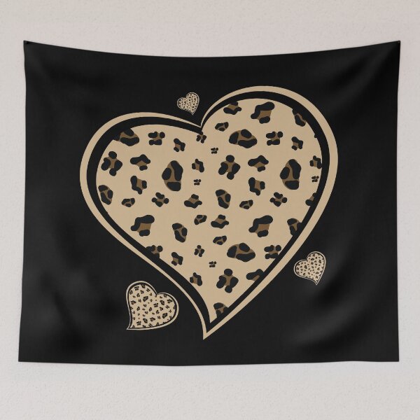 Item preview, Leopard heart pattern designed and sold by Wolagno.