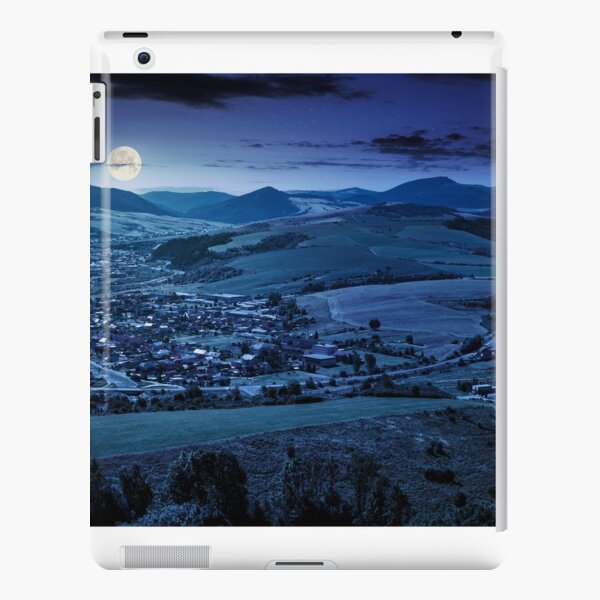 stara lubovna town in slovakia at night iPad Snap Case