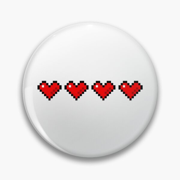 Item preview, Full Heart Containers Life Bar Pixel Art Gamer designed and sold by shaewildstudio.