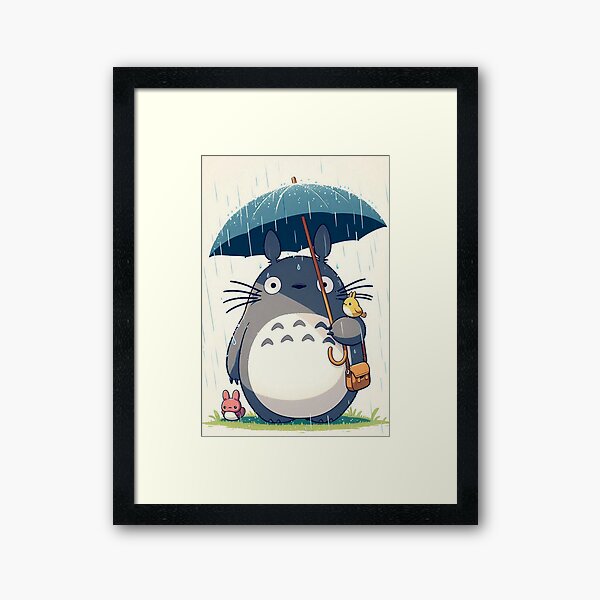 Item preview, wall art totoro, Studio Ghibli-inspired magic designed and sold by Med-th-ewolf.