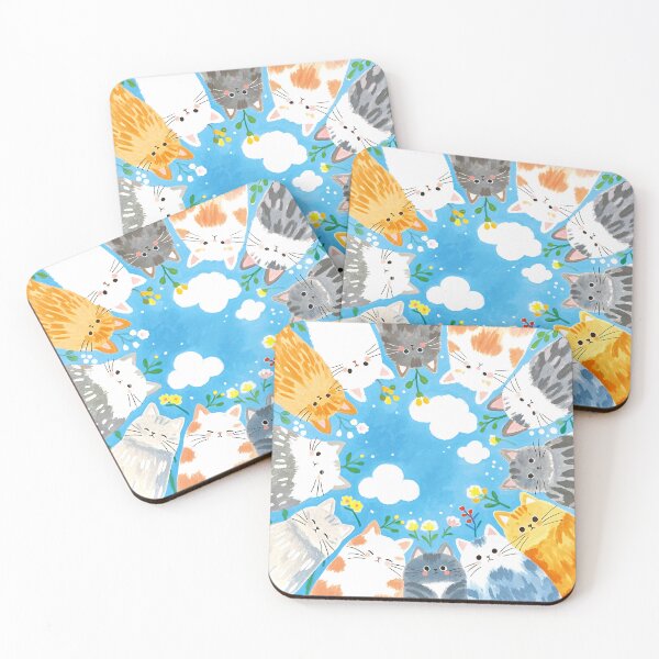 Item preview, Celestial Cats & Floating Florals designed and sold by Kayslab.