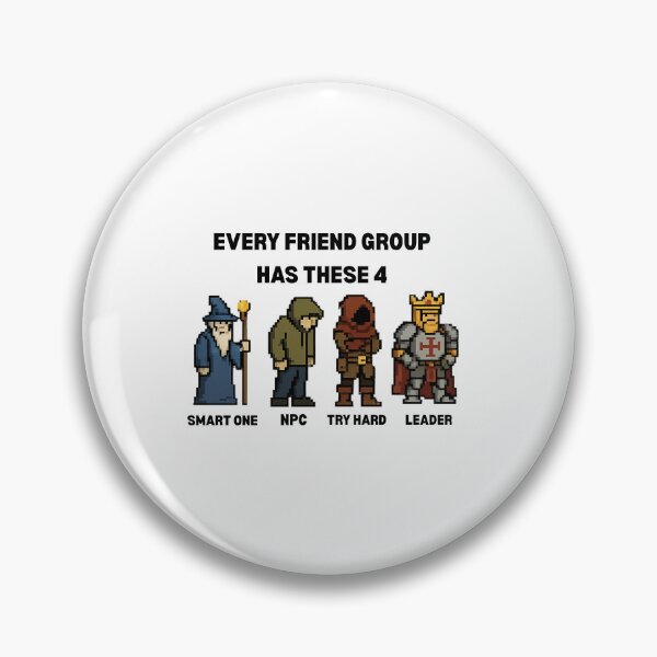 Item preview, Every Friend group has these 4 designed and sold by Loot Locker.