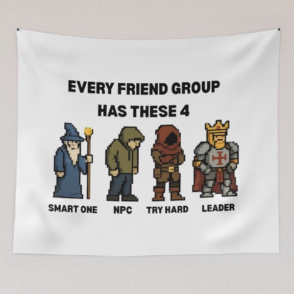 Item preview, Every Friend group has these 4 designed and sold by Loot Locker.