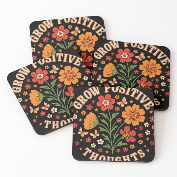 Item preview, Grow Positive Thoughts – Boho Butterfly & Floral Inspirational Graphic designed and sold by TeeVinci.