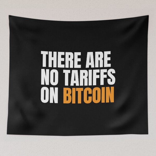 Item preview, There Are No Tariffs on Bitcoin - Funny Crypto Quote designed and sold by FarmOfCuties.