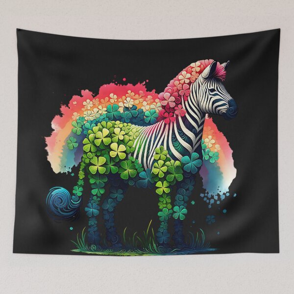 Item preview, Rainbow Zebra designed and sold by AwesomeBeyondLimits.