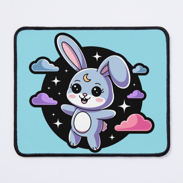 Item preview, Dreamy Moon Bunny - Cute Kawaii Rabbit Aesthetic designed and sold by WilDigitalFinds.