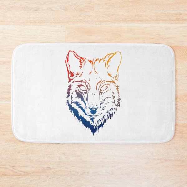 Item preview, Wolf Colorful Tribal Art designed and sold by wolfkin-design.