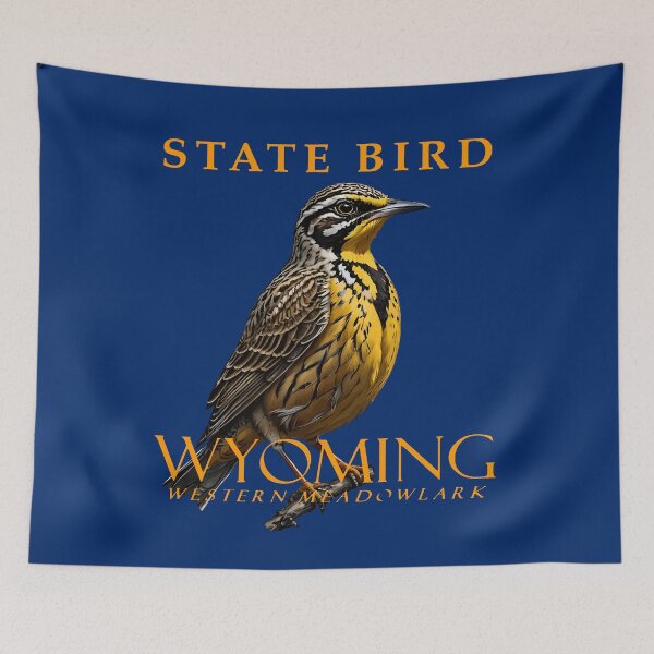 Item preview, Wyoming Territory Bird The Western Meadowlark designed and sold by taiche.