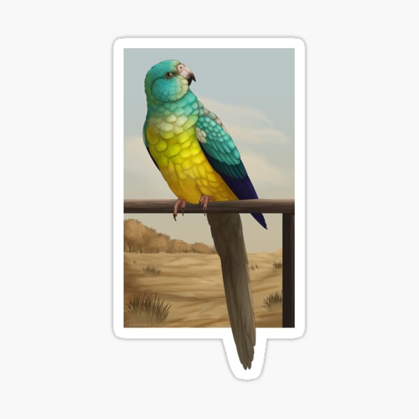 Item preview, Red Rumped Parakeet designed and sold by DragonArtist15.