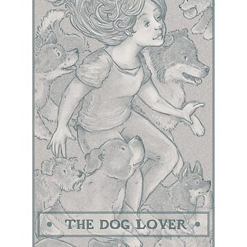 Artwork thumbnail, The Dog Lover | Tarot Card Style by Elspeth Rose Design