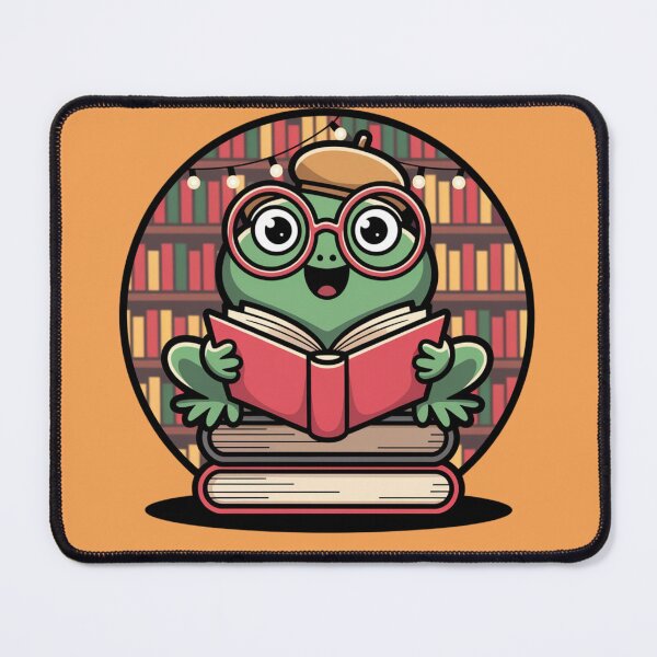 Item preview, Bookworm Frog - Cute Reading Lover Illustration designed and sold by WilDigitalFinds.