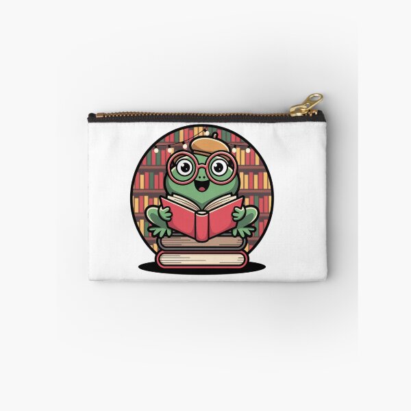 Item preview, Bookworm Frog - Cute Reading Lover Illustration designed and sold by WilDigitalFinds.