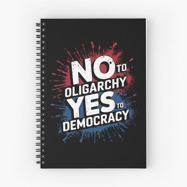 Item preview, No to Oligarchy, Yes to Democracy designed and sold by MadCatPrints.