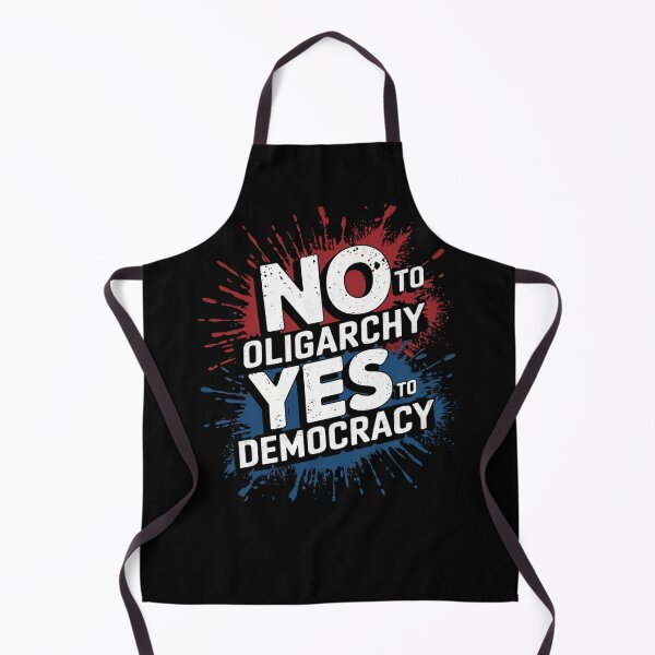 Item preview, No to Oligarchy, Yes to Democracy designed and sold by MadCatPrints.