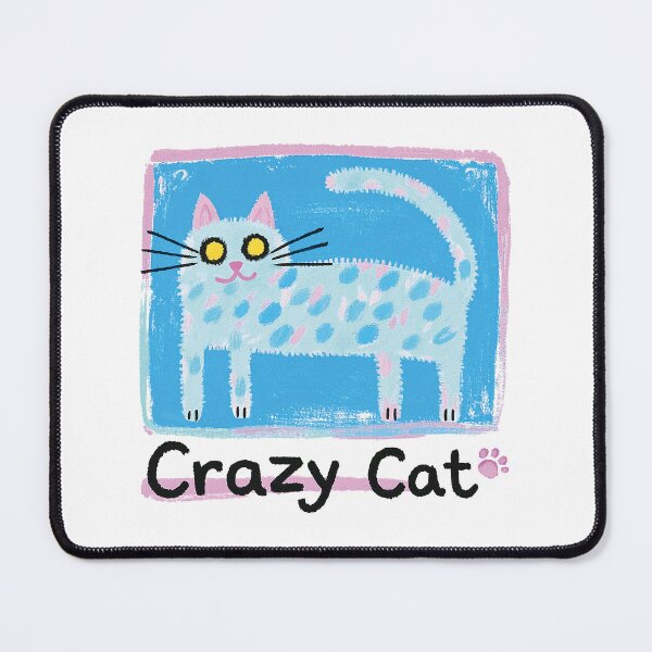 Item preview, crazy cat designed and sold by Kayslab.