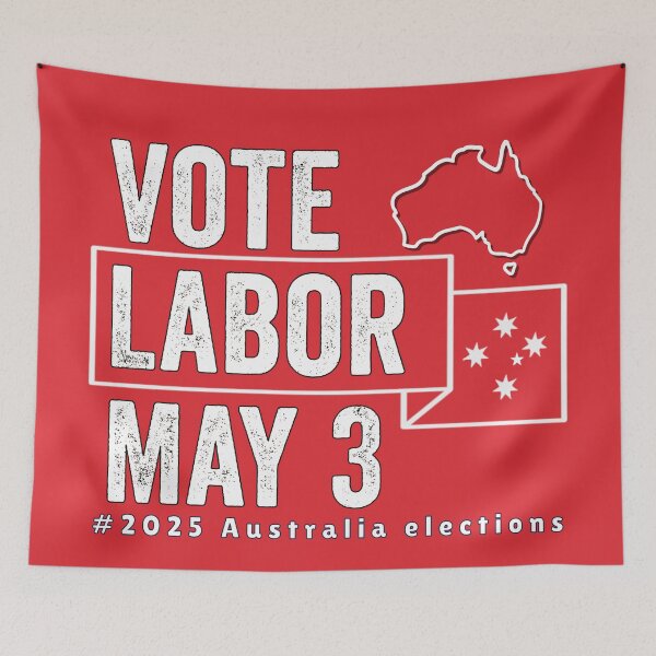 Item preview, Australian Labor Party/ labor Supporter Politics Vote For Labor Party Australian election 2025 Men Woman Kids  designed and sold by Taylor  ART.