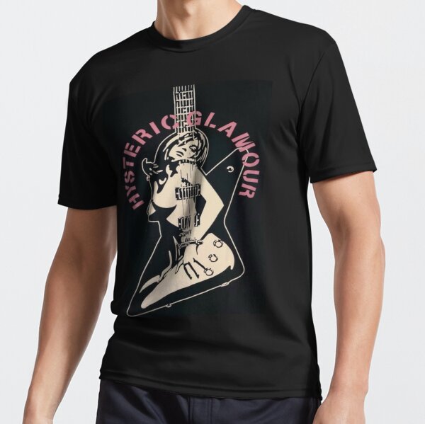 トップス hysteric glamour girl design black tee Vintage Hysteric Glamour Guitar Girl Made In Japan Tee