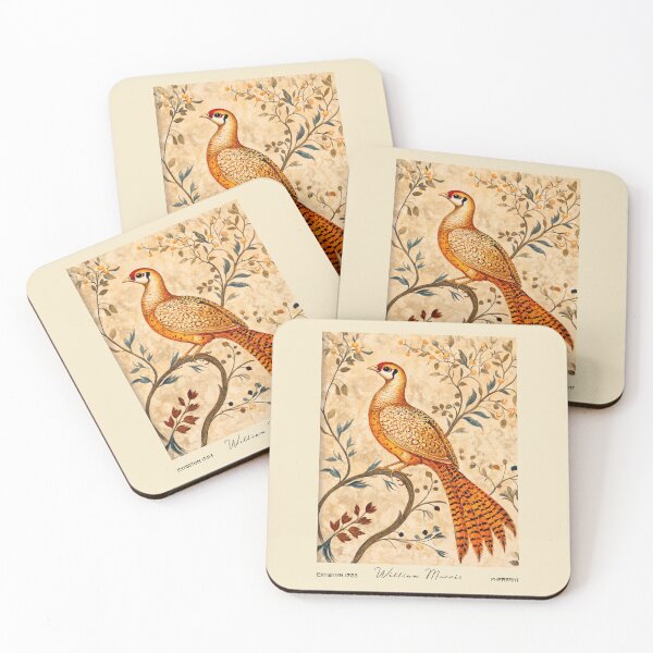 Item preview, William Morris Pheasant Floral Forest designed and sold by MidCenturyStore.