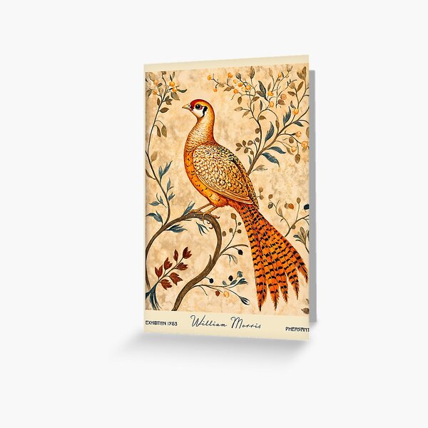 Artikel-Vorschau von William Morris Fasan Blumenwald, designt und verkauft von MidCenturyStore.