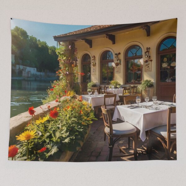 Item preview, The Secret Canal-Side Restaurant of Enchantment designed and sold by BlareBlare.