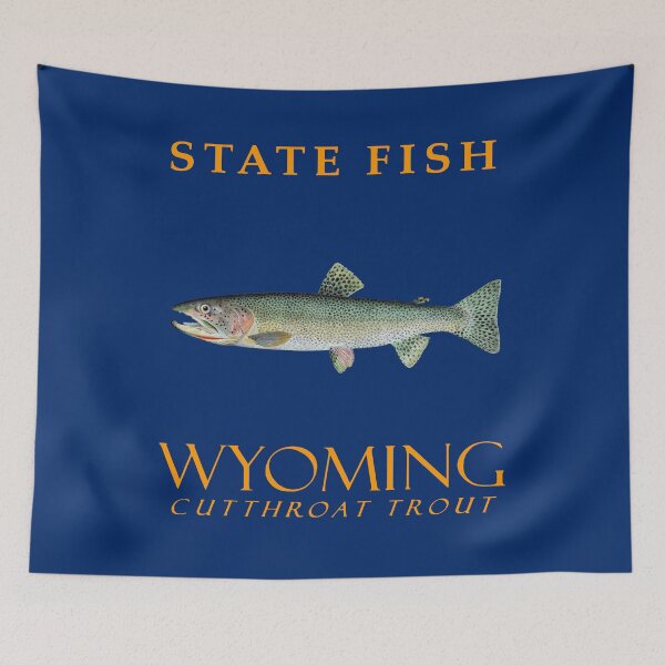 Item preview, Wyoming Territory Fish The Cutthroat Trout designed and sold by taiche.
