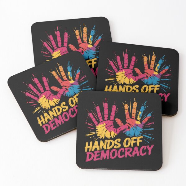 Item preview, Hands off Democracy designed and sold by MadCatPrints.