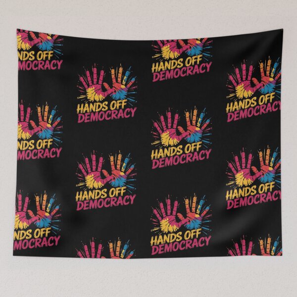 Item preview, Hands off Democracy designed and sold by MadCatPrints.