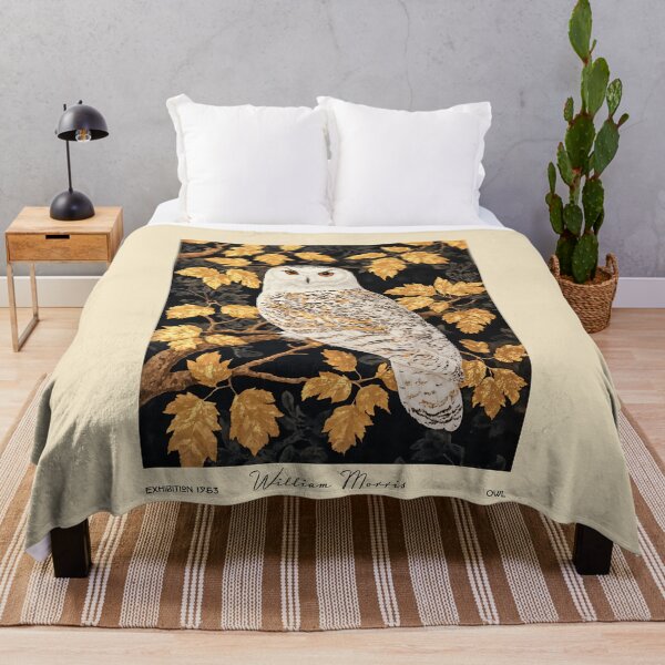 Item preview, William Morris Owl in Golden Leaves designed and sold by MidCenturyStore.