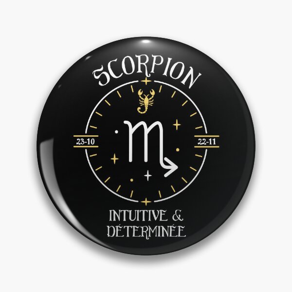 Item preview, Signe du Scorpion - Intuitive et déterminée designed and sold by theduc.