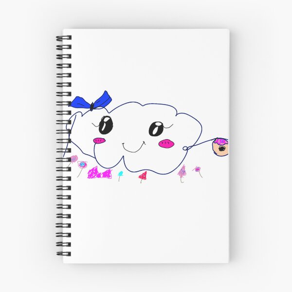 Item preview, Happy Cloud with Donut – Cande’s Sweet Sketch designed and sold by TheCreativeA.