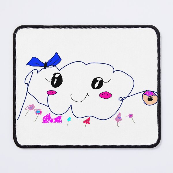Item preview, Happy Cloud with Donut – Cande’s Sweet Sketch designed and sold by TheCreativeA.