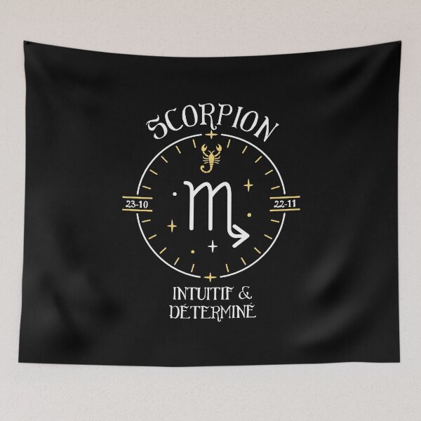 Item preview, Signe du Scorpion - Intuitif et déterminé designed and sold by theduc.
