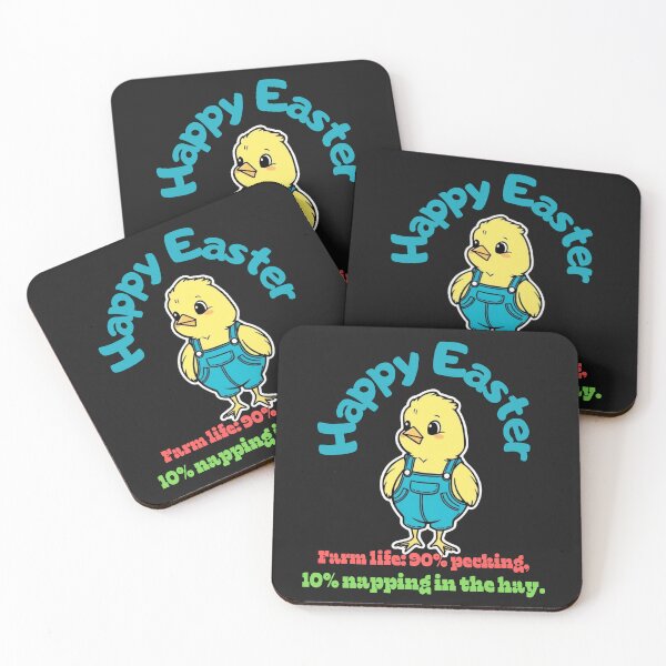 Item preview, Happy Easter, "Farm life: 90% pecking, 10% napping in the hay. designed and sold by adamlach88.