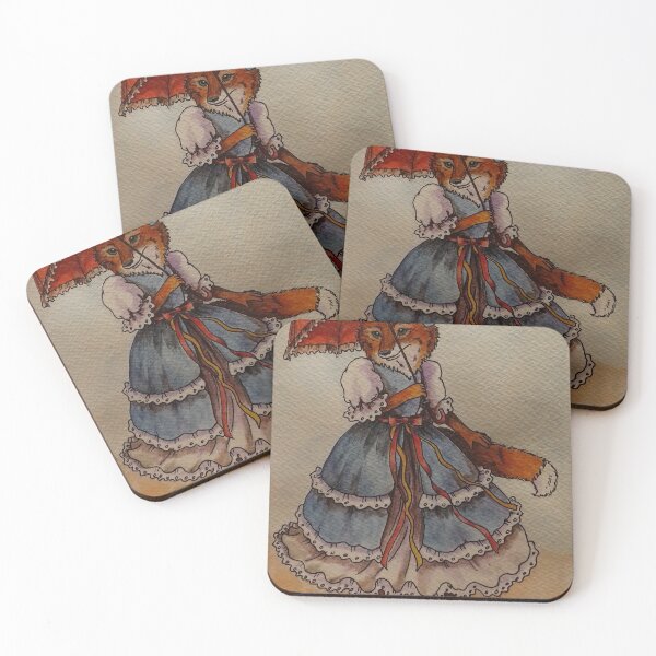 Item preview, Lady fox with umbrella  designed and sold by Queer16.