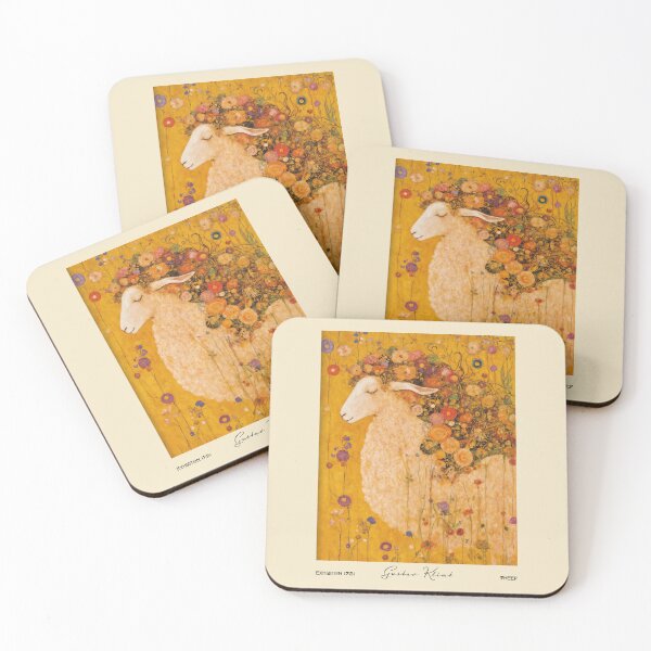 Artikelvorschau, Gustav Klimt Schaf mit Blumen entworfen und verkauft von MidCenturyStore.
