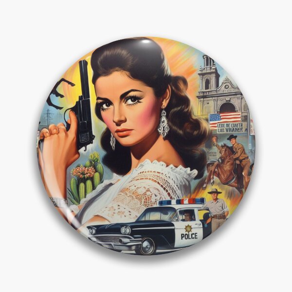 Item preview, Vintage Hispanic Woman designed and sold by PulpVintage.
